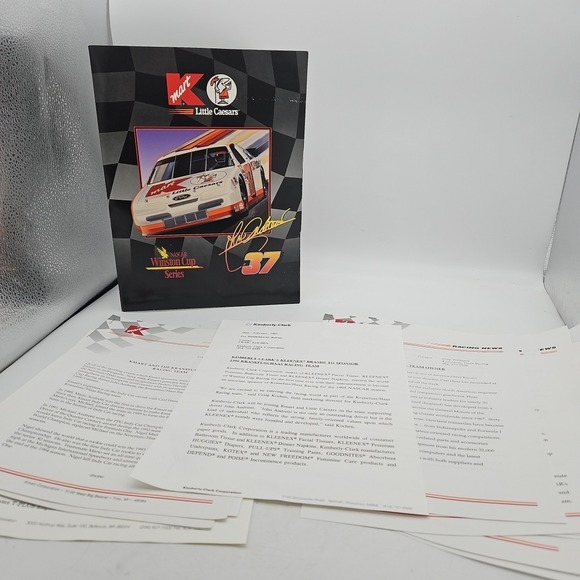 Other - Vintage John Andretti Little Caesars Press Kit Media Guide 1994 K Mart Nascar 37
